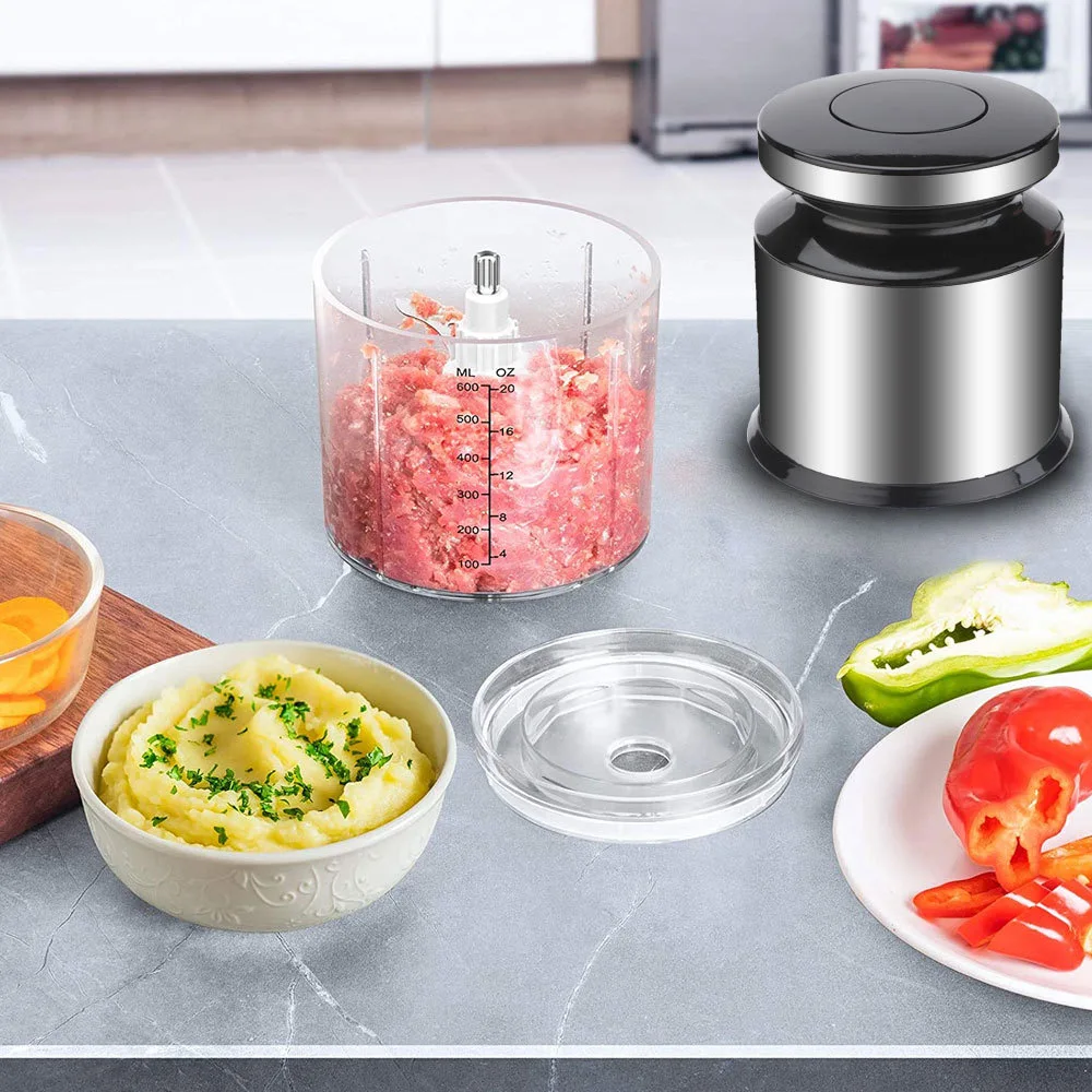 Hebei Manufacturers Kitchen Home Vegetable Meat Chopper Food Processor Stainless Steel 2l 3l 5l Mincer Electric Meat Grinders