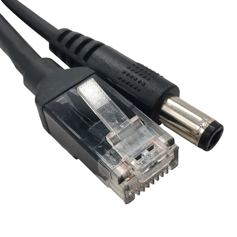 Стандартный сетевой кабель с разъемом RJ45 «Папа-мама» черный Сетевой удлинитель кабелем