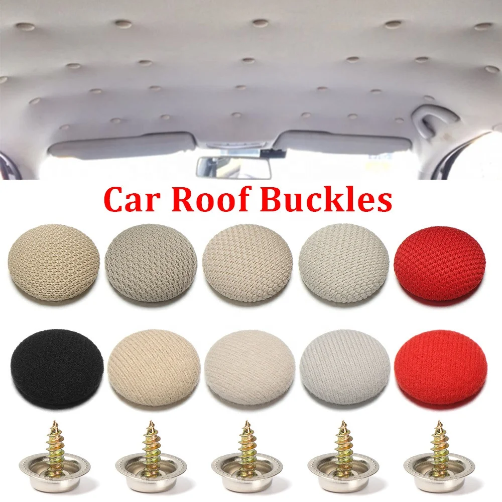 Car Interior Roof Buckles Headliner Ceiling Cloth Fixing Screw  Repair Automotive Care Fabric Buckle Rivets Retainer