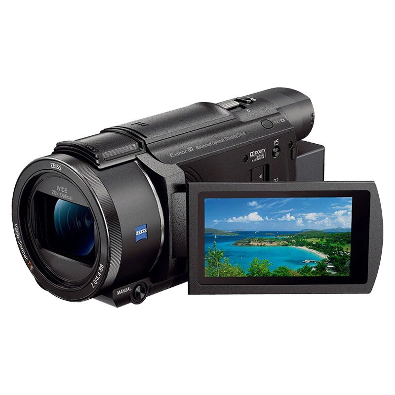 DF Wholesale FDR-AX60 Home/live 4K High-definition Video Digital Camera DV Recorder 5-axis 20x Optical Zoom Handheld Camcorder