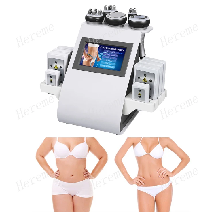 Оптовая продажа партиями по 6 в 1 Самая низкая цена для ультразвуковая кавитация 40K мышц похудение коррекция фигуры Сжигание жира снижение веса кавитации RF потеря веса