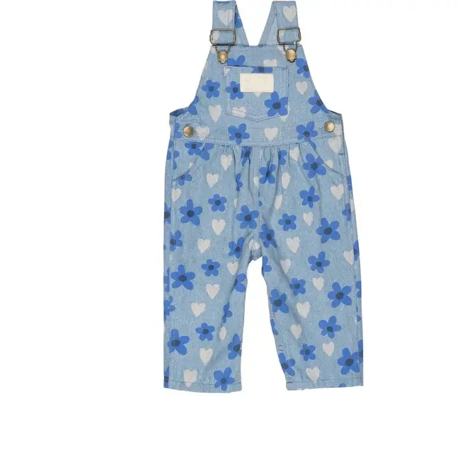 Custom Toddler Dungaree INS Autumn Spring  Kids Pants Suspender Sleeveless Front Pockets Printing Cotton Children Overalls