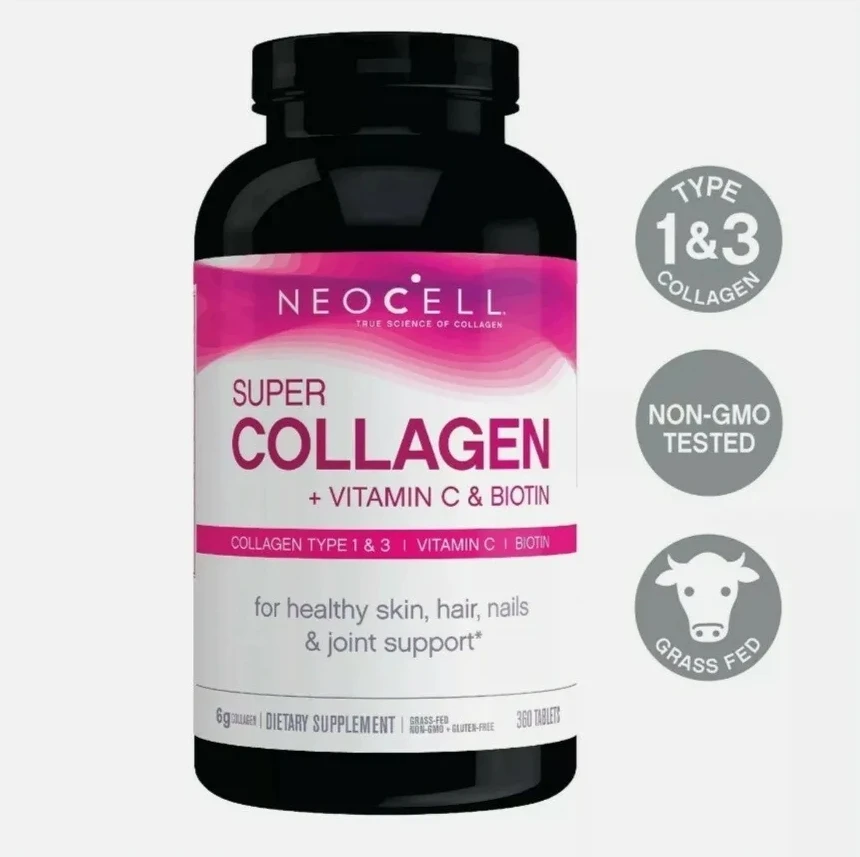 OEM ODM Super Collagen Tablets Hydrolyzed Bovine Vitamin C Biotin Supplement for Hair Skin Nails