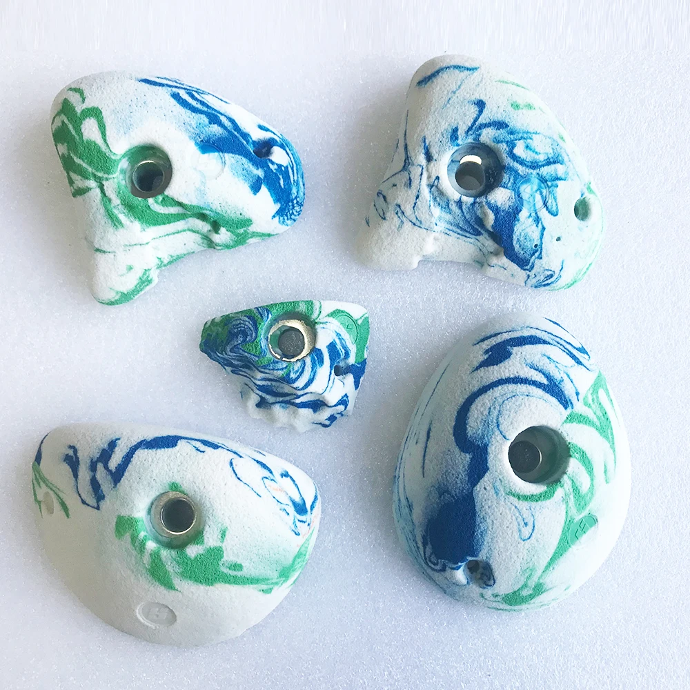 Трехцветные креативные держатели для скалолазания