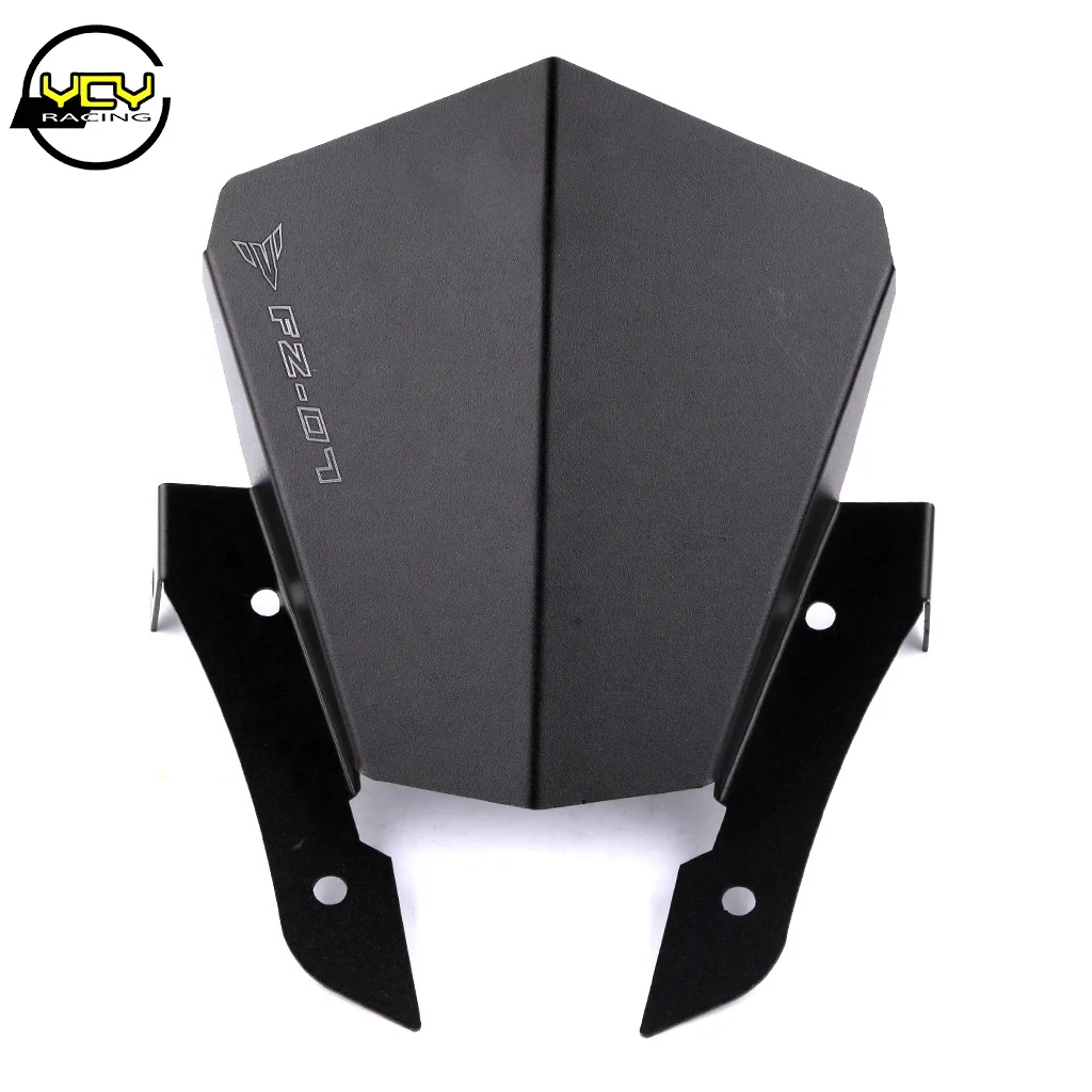 For yamaha Yamaha FZ MT07 modified motorcycle wind shield aluminum alloy front windshield