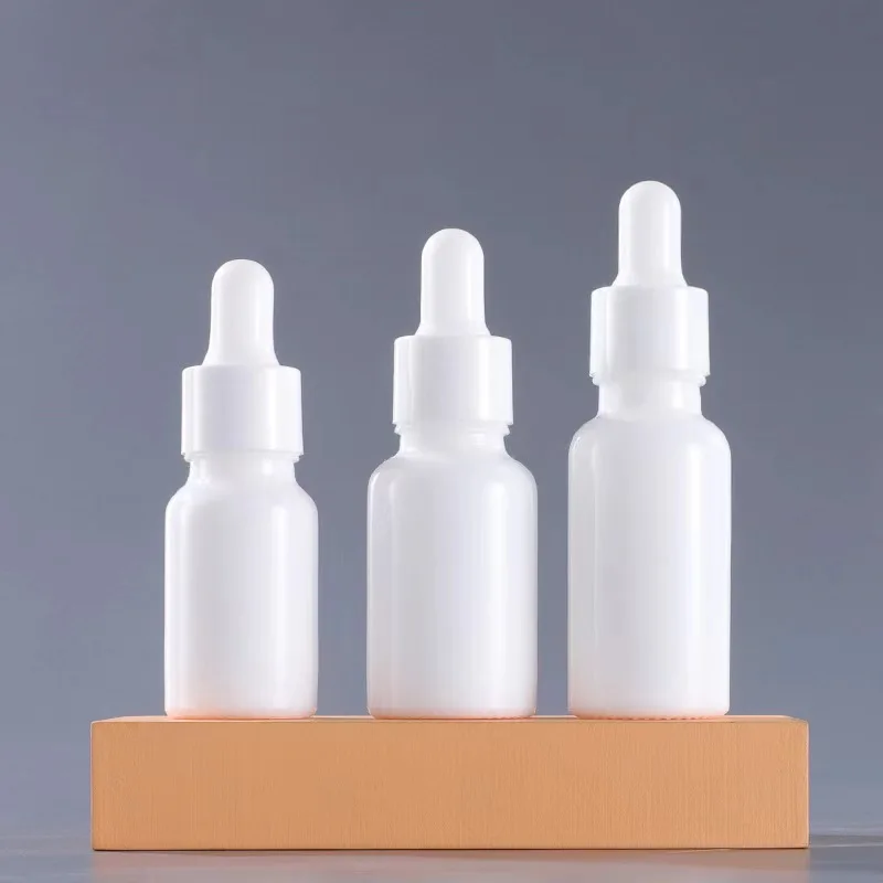 5Ml 10Ml 15Ml 30Ml 50Ml 50 Ml 100Ml Matt white Dropper Bottle Frosted Glass Bottle With Droplet