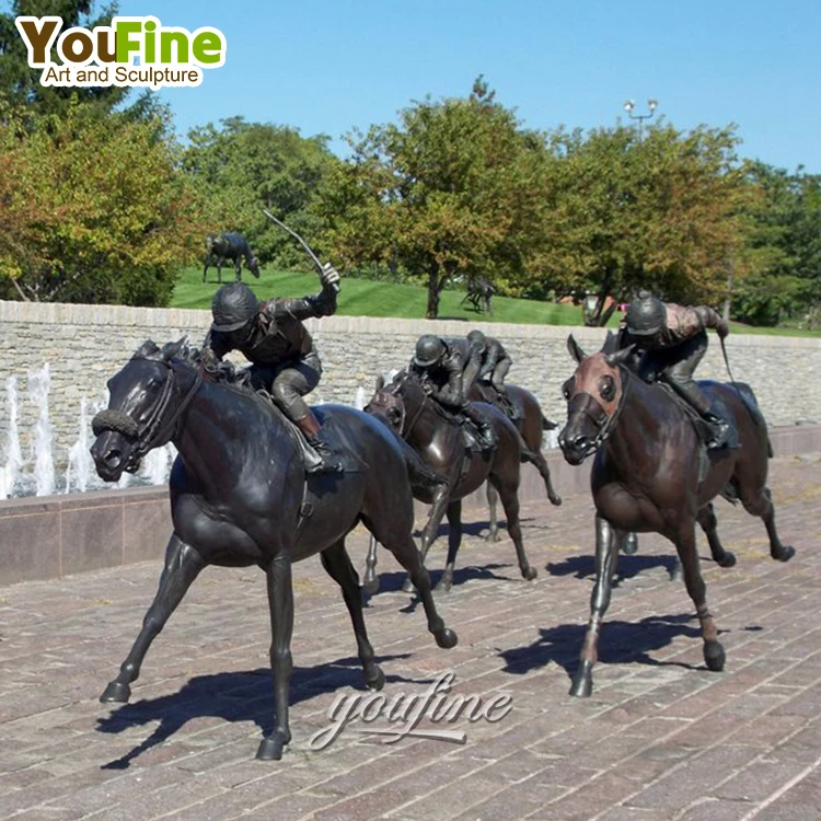 На открытом воздухе в натуральную величину бронзовая статуя лошади крылья скульптура для продажи