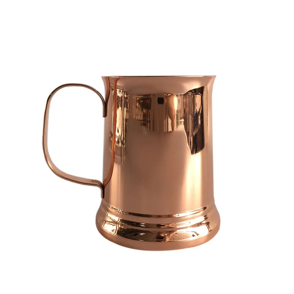 Wholesale Copper Double Wall Coffee Mug Stein Stainless Steel Drinking Beer Tankard