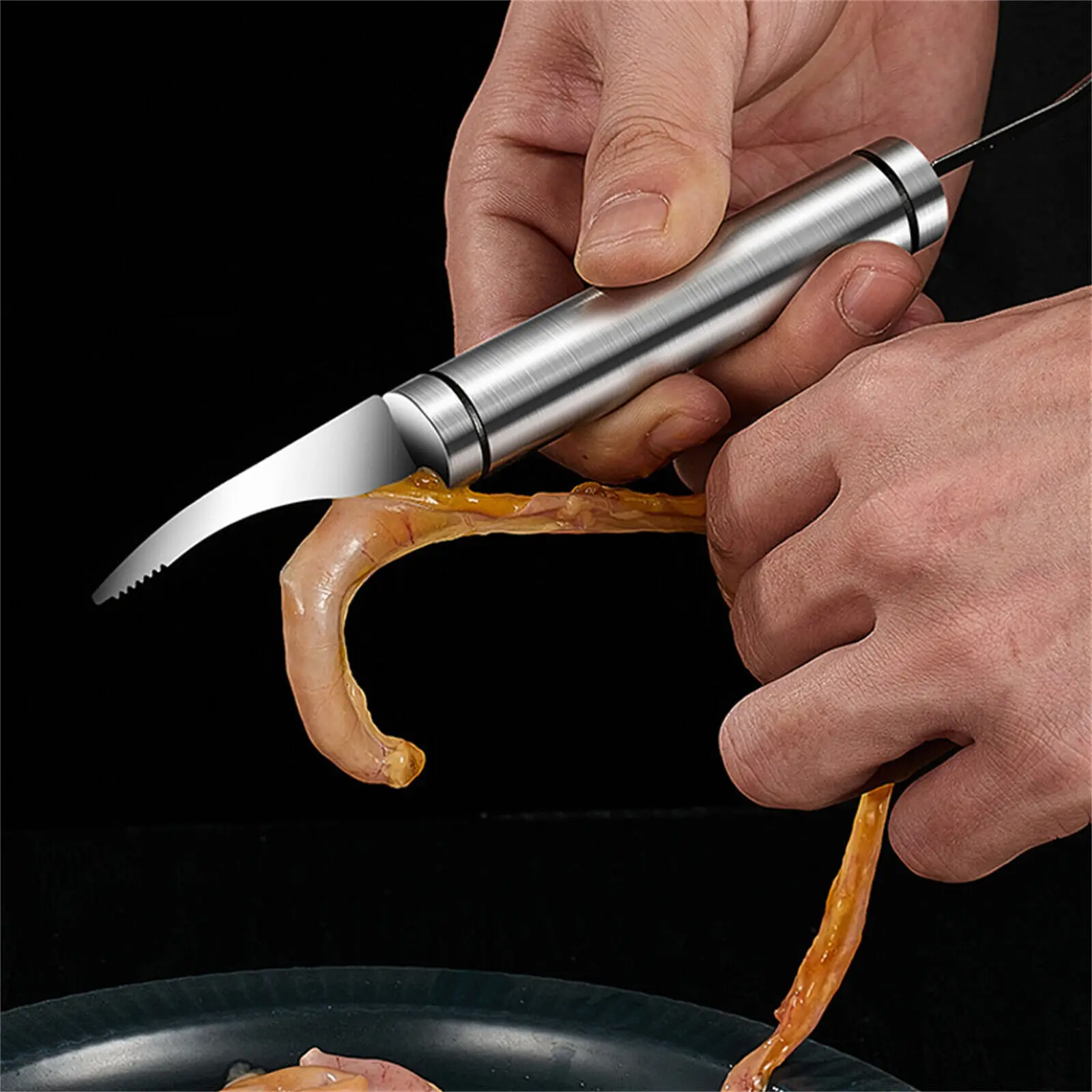 5 In 1 Multifunctional Shrimp Line Fish Maw Knife Peeler Stainless Steel Scale Opener Remove Shrimp Line