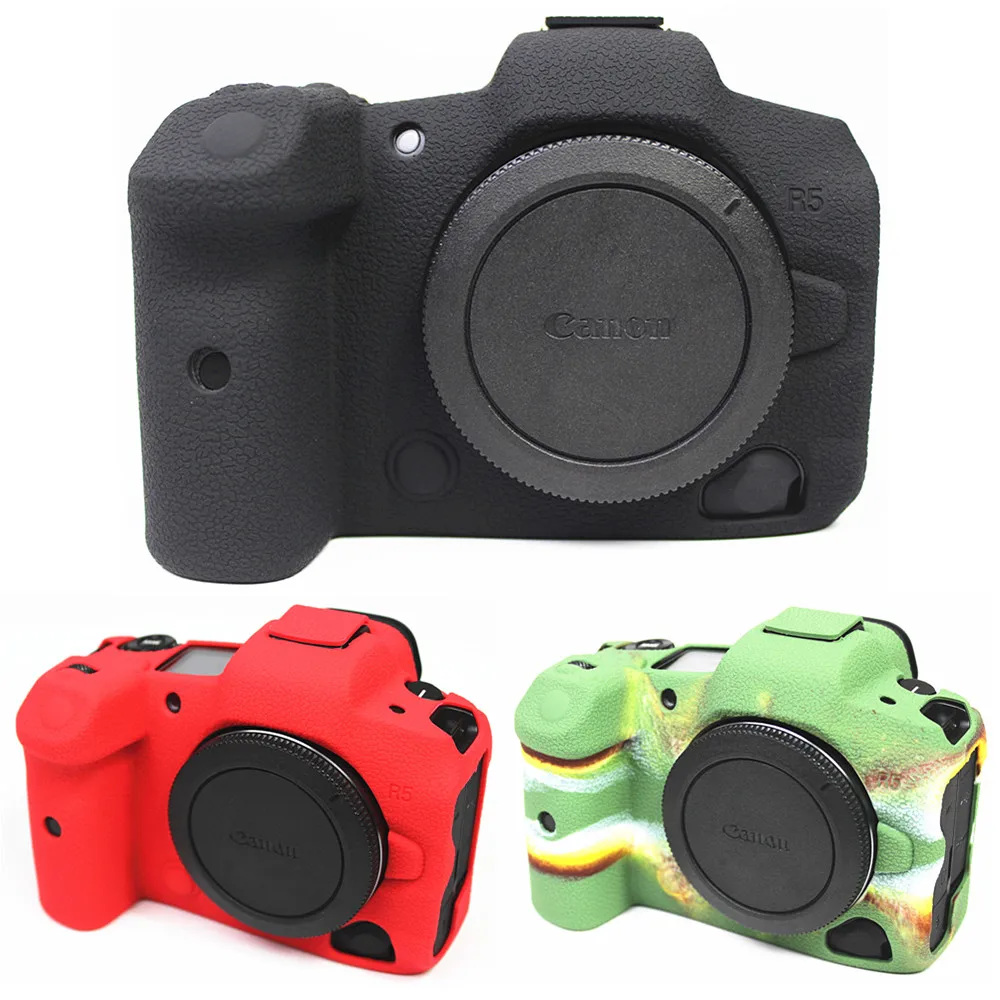 For Canon Camera 90D 80D 77D 70D 4000D 3000D 1500D 750D Silicone Case Shell Camera Bag Protective Cover Shockproof DSLR Camera