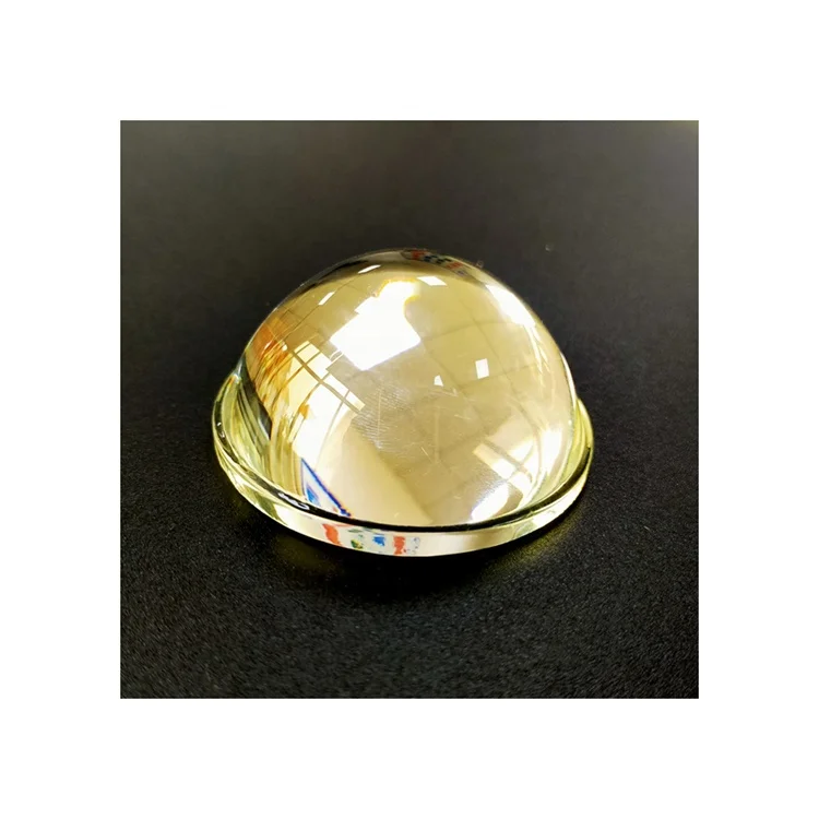Hongxi factory customized optical step convex glass lens LED lamp lens aspherical lens