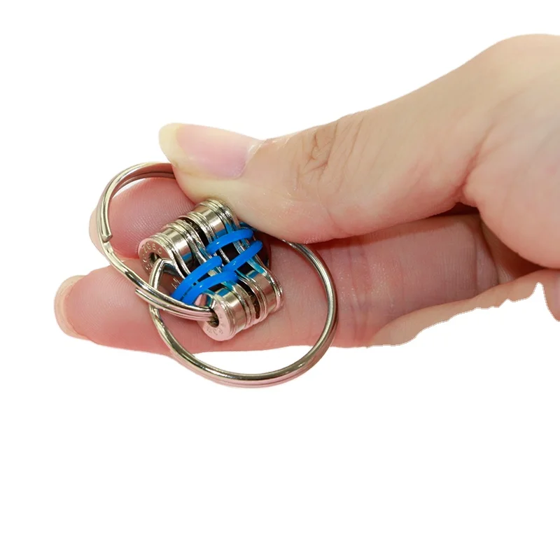 Flippy Chain Fidget Toy Stress Reducer - Steel Flipping Bike Chain Fidget Toy - Perfect For ADD, ADHD, Anxiety, and Autism