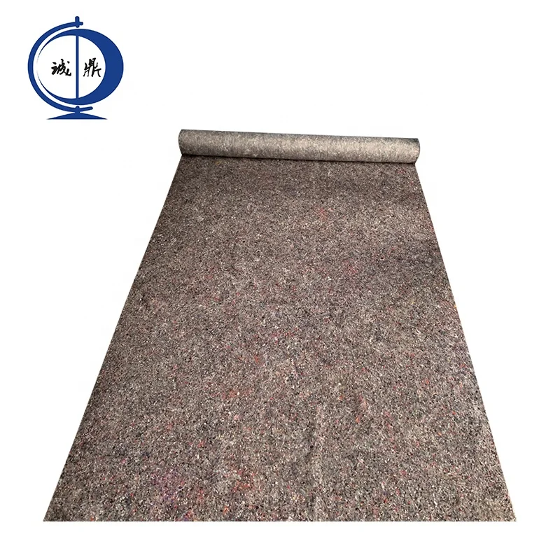 Recycled Material Mixed Fiber Fleece Carpet Cover Waterproof Floor Mat Needle Felt Nonwoven Fabric