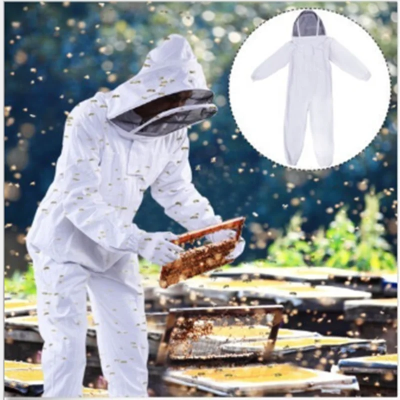 2023 High Quality Beekeeping Tools Spacesuit Safety Clothing Export Quality Cotton Extra Thick Anti-bee One-piece Insulation