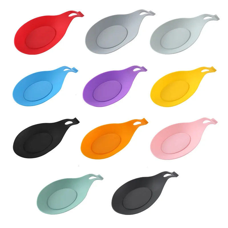 Heat Resistant Silicone Spoon Rest for Stovetop Easy Clean Kitchen Spoon Rest for Kitchen Counter Spoon Holder