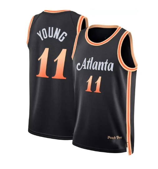 High Quality 2023 Basketball Jersey Atlanta 11 Trae Young 55 Mutombo Cheap Price