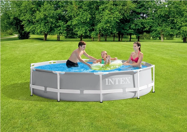 
INTEX 26702 10FT X 30IN Above Ground Steel Round Pool for Swimming Pool Garden Frame Pool 