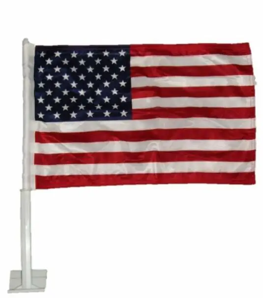 
Custom Palestine car window flag with plastic pole 