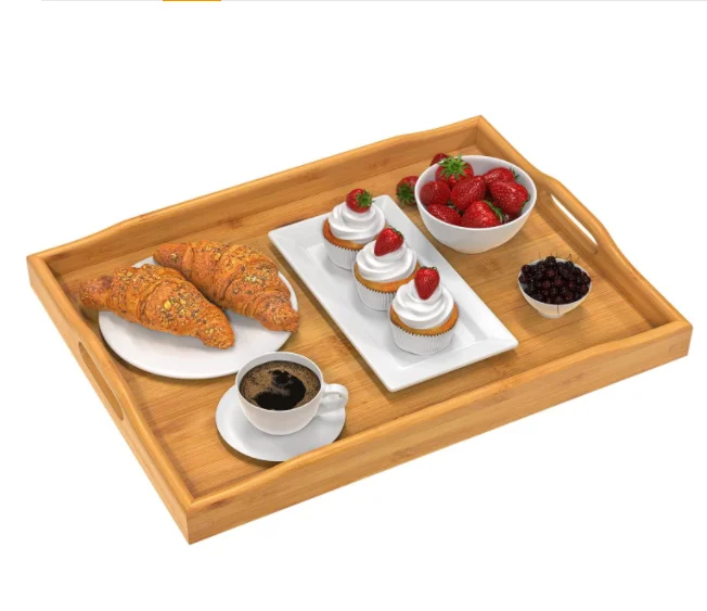 breakfast tray bamboo tray wooden tray