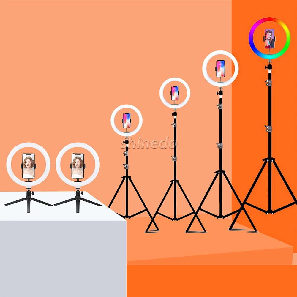 6inch 8inch 10inch 12inch 14inch Led Circle Ring Light with Tripod Stand for Youtube Video Live Stream Makeup Photography