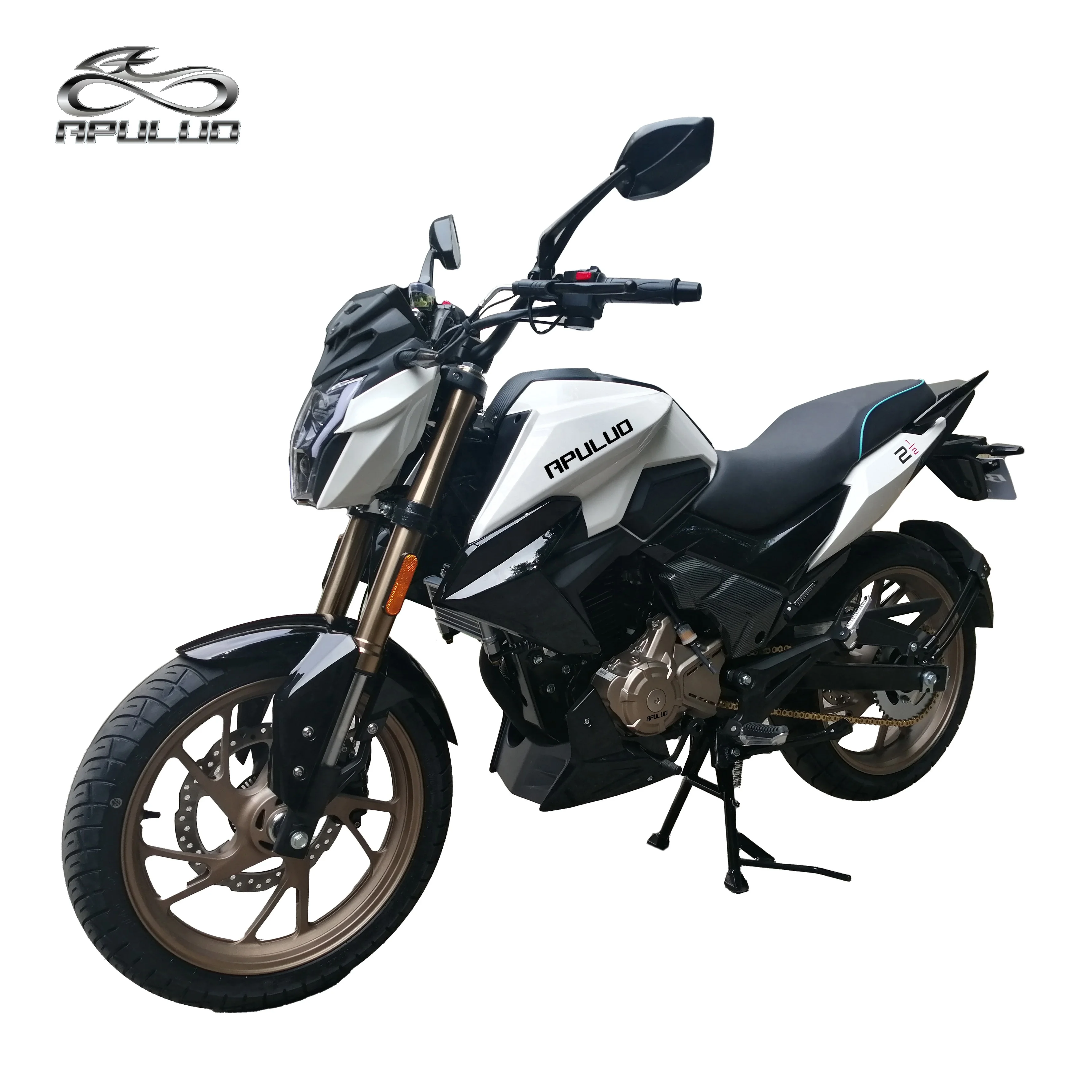 AP200-4H-ES Good Quality white  Motorbike China Factory Sale Heavy COOL Gasoline  Motorcycle 200cc Other Motorcycle