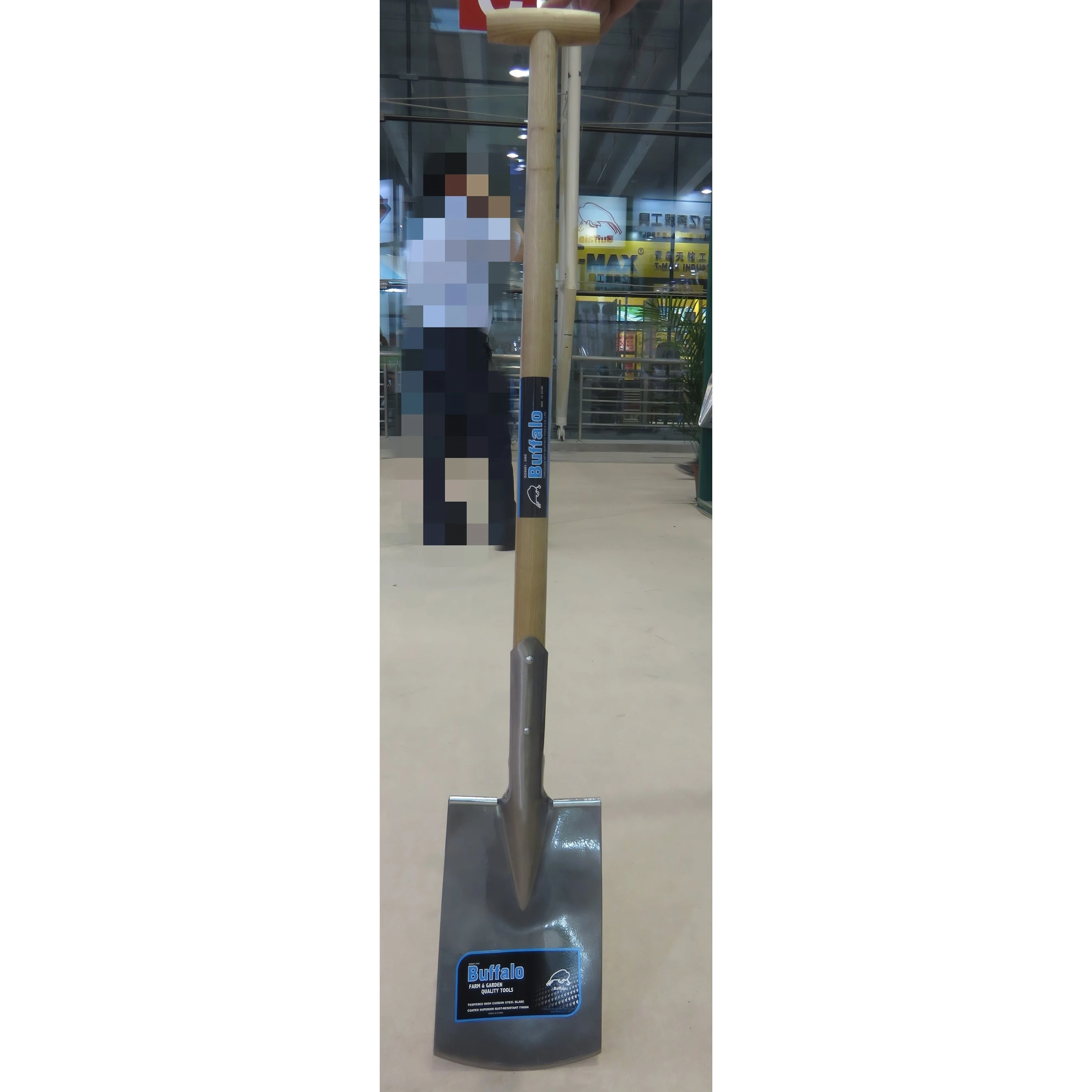 Metal flower wood leveling custom english germany alligator orange T grip shovel huamaoji fertilizer earth sample construction