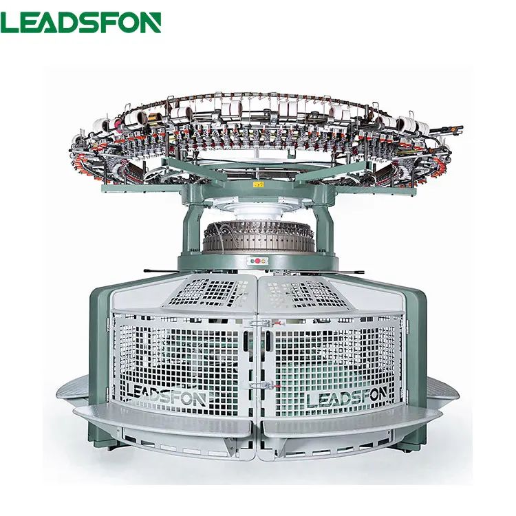 LEADSFON Double Jersey Rib 1.8 feeders Circular Knitting Machine Textile Machinery