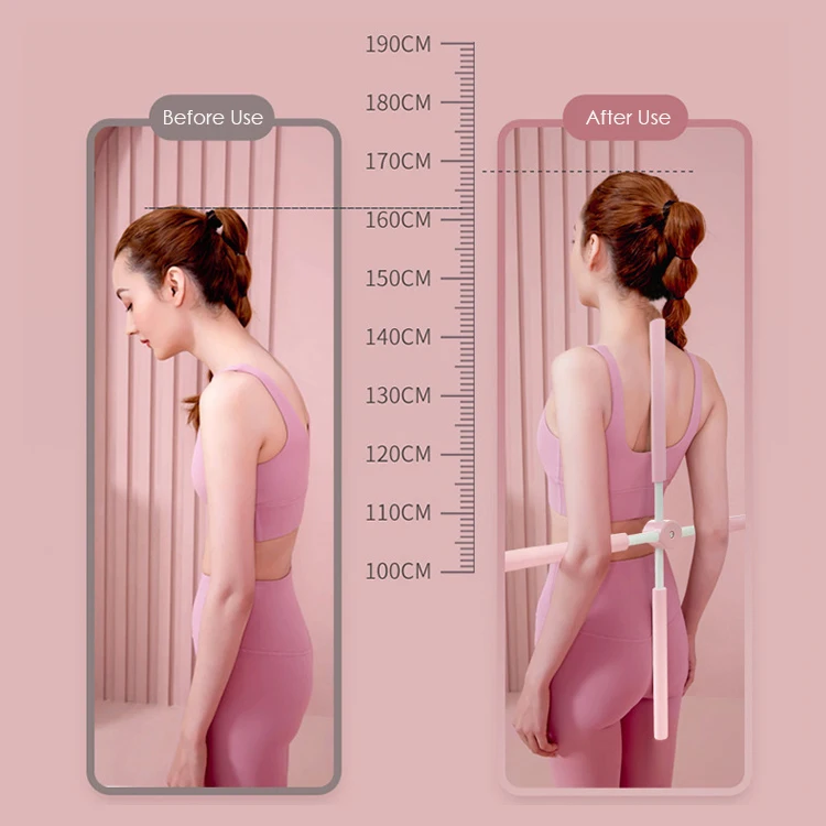 Новинка 2022, палочка для йоги, деревянная палочка круглой формы с открытым плечом, палочка для тренировки Осанки Спины