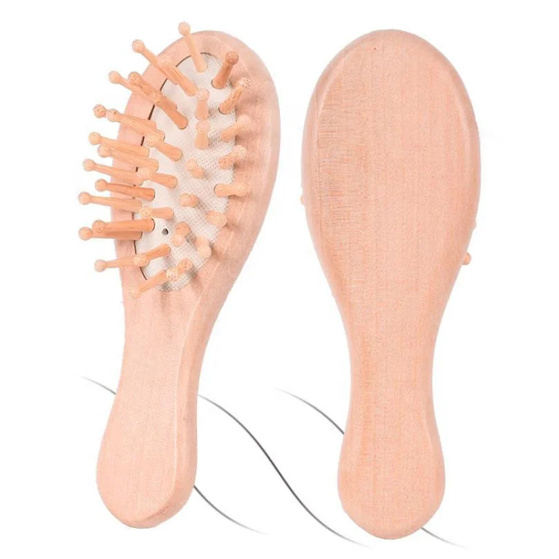 Soft comb Wood Hair Brush Air bag Brush Hair Straightener Wood Brush For Hair Denman