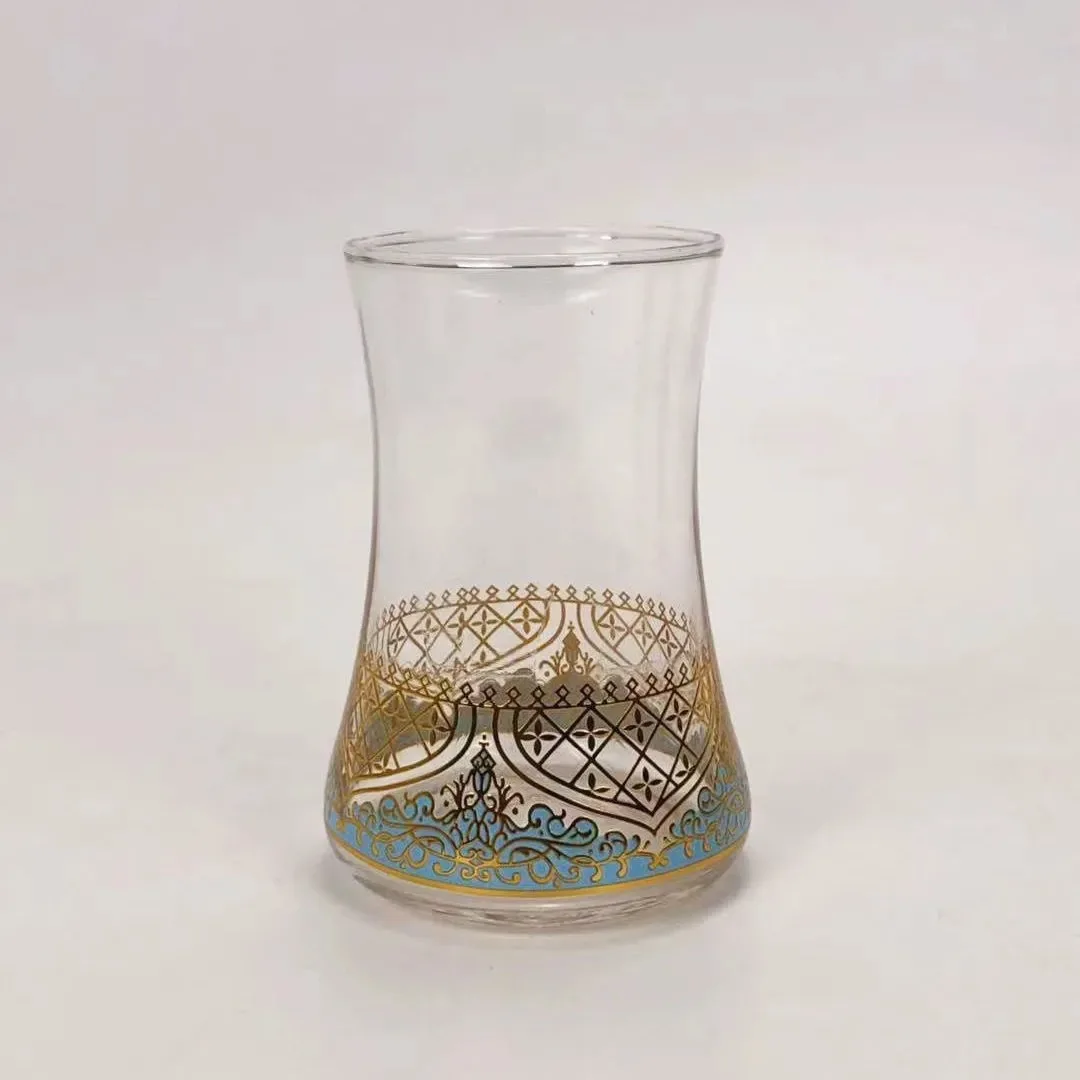 Ottoman Anatolian Greek Arabic Espresso Authentic Islamic Gift Set crystal turkish glass persian tea cup with spoon plate