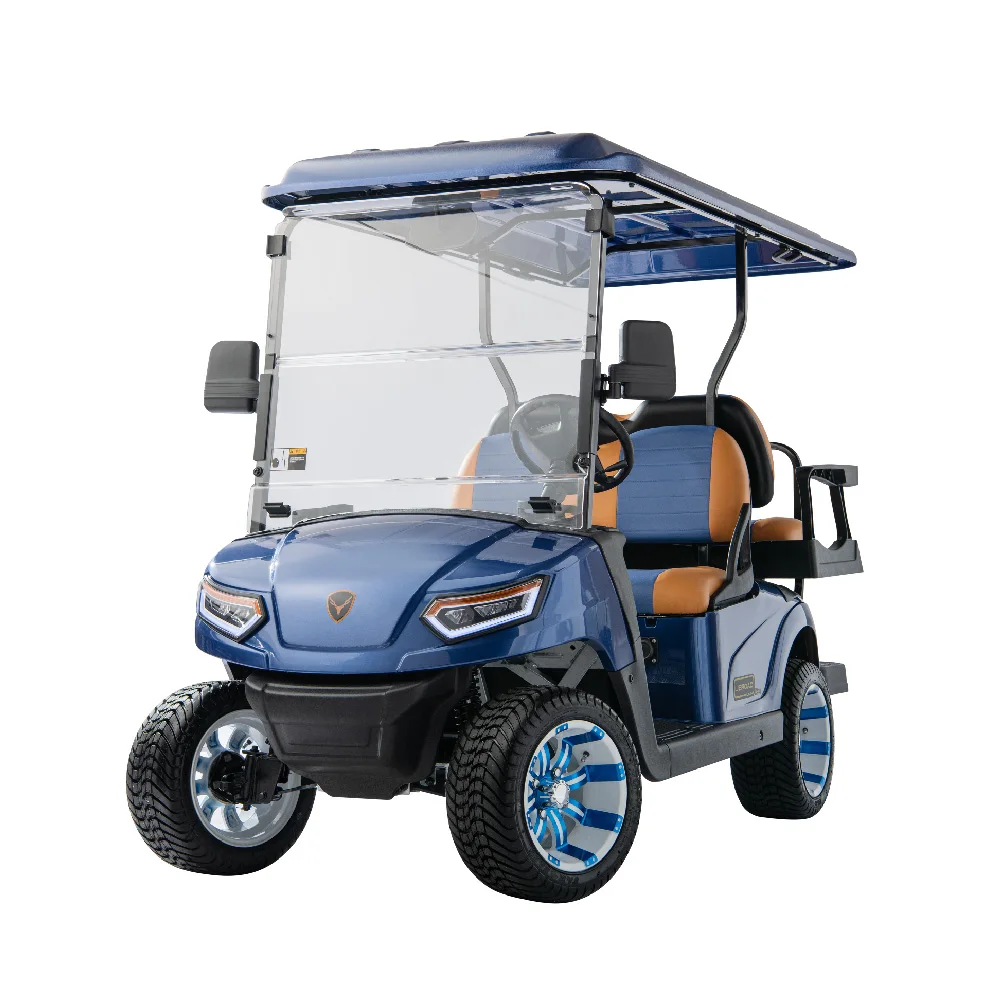 LEROAD Новый L2 + 2 тележка для гольфа на заказ, Низкоскоростное транспортное средство, 4-местное электрическое Новое энергопотребление, литиевая батарея, мини-патруль OEM ODM