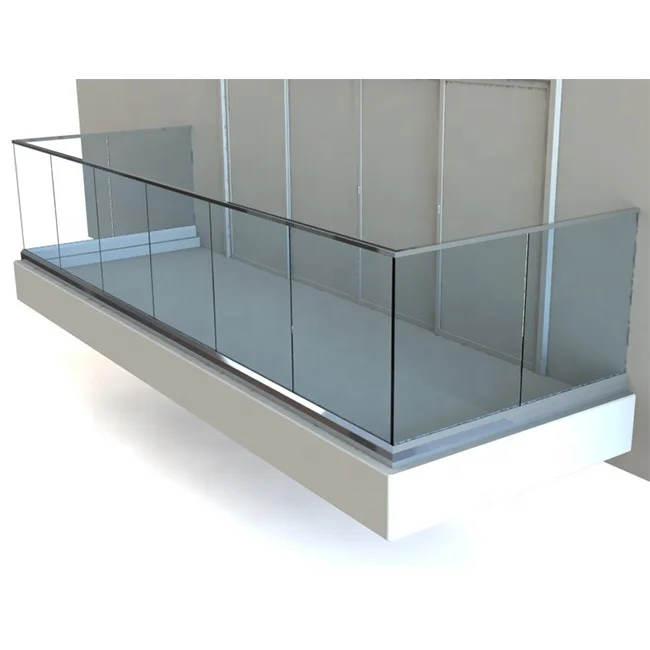 Special Hot Sale Top Quality Aluminum Safety Railing Aluminum Metal Frameless Profile U Slot Clip Glass Railing
