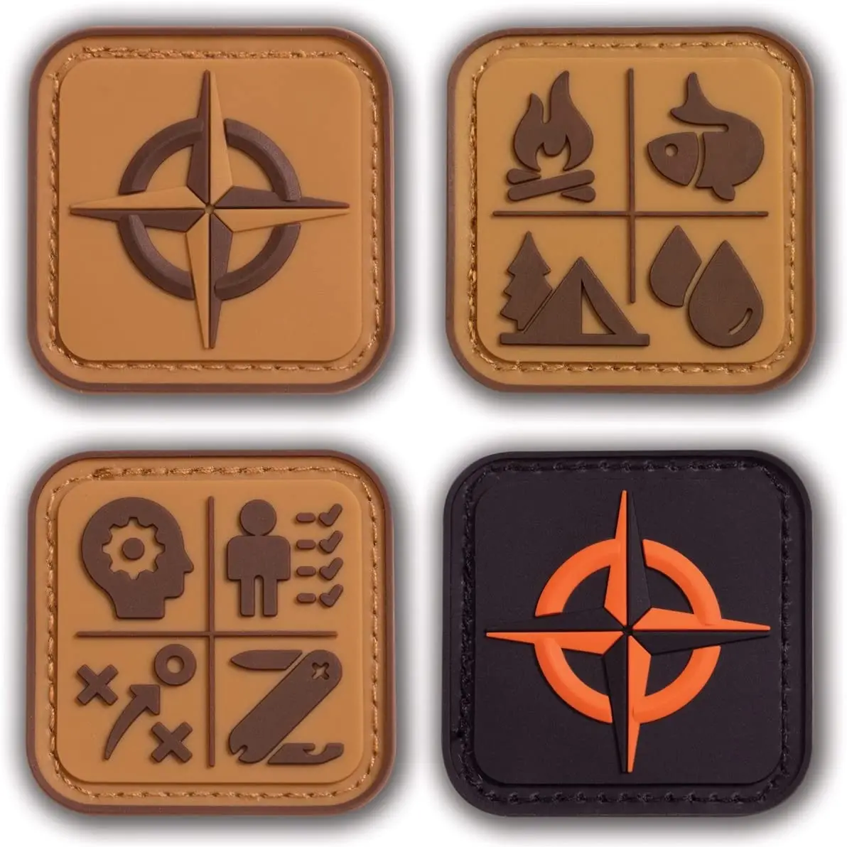 Round Shape Custom PVC Patch Custom 2d Logo Name Rubber Patch Label