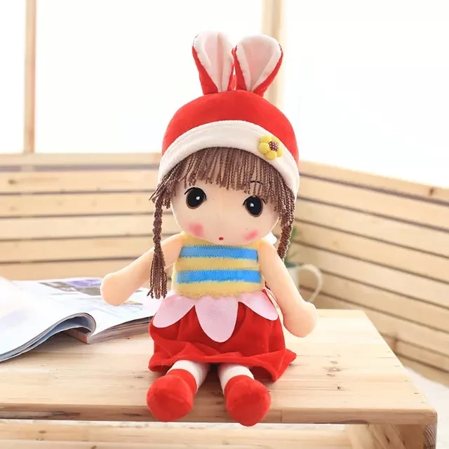 Dropshipping Kawaii Plush Doll Spring Girl Strawberry Baby Doll 45cm Plush Fairy Doll for Girls