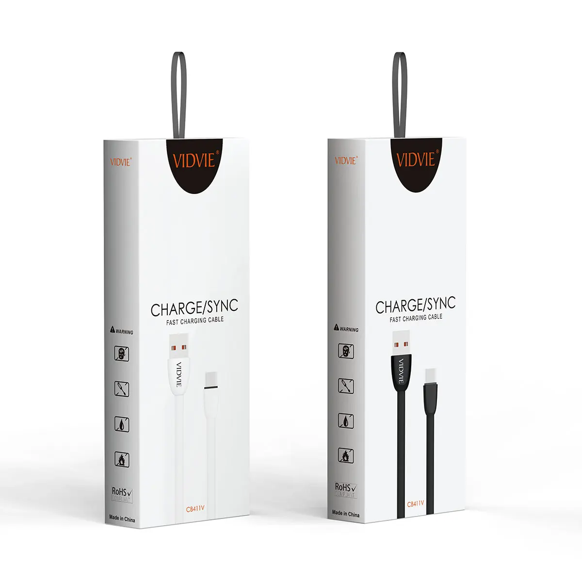 
VIDVIE CB411 Hot Sell Fast Charging Sync Data Cable V8 for Samsung, Micro USB Charging Cord 