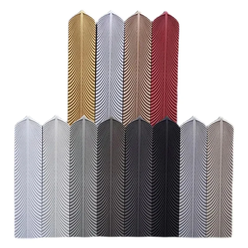 BAIJIN Popular Building Material Lightweight PU Stone Panel Wall Faux Polyurethane PU Feather Stone Blue Color