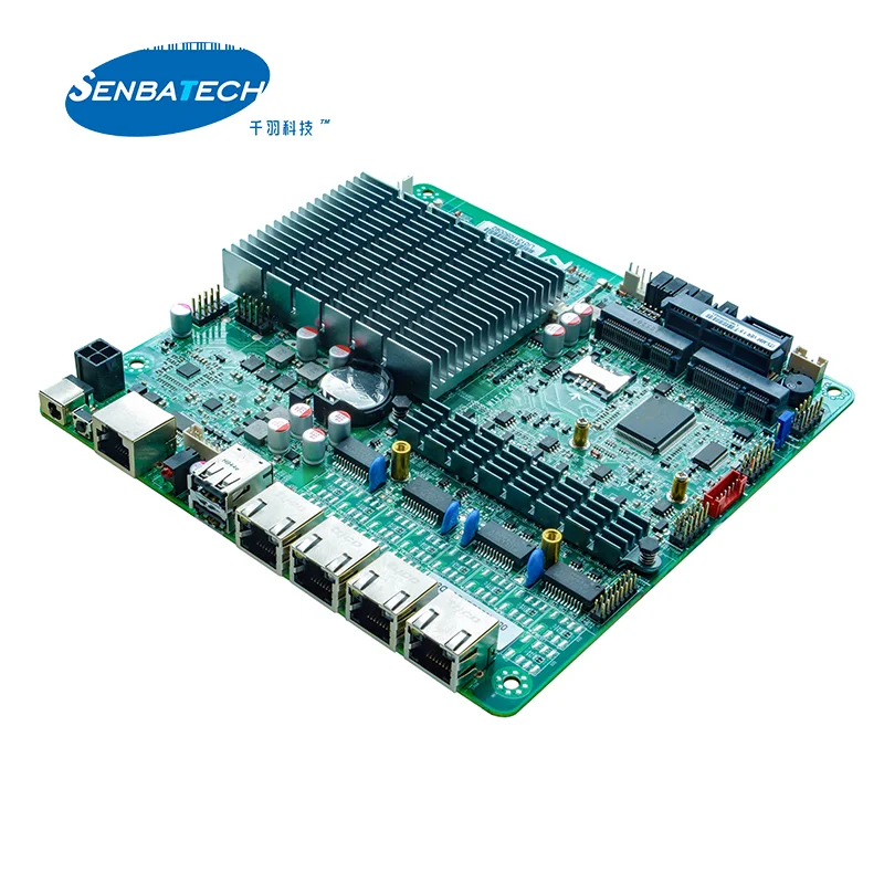 ITX-M9F J1900 Firewall Motherboard with 4 Lan VGA DDR3L 6 USB 2 COM SIM Mini PCIE Support WIFI Linux Router Firewall Motherboard