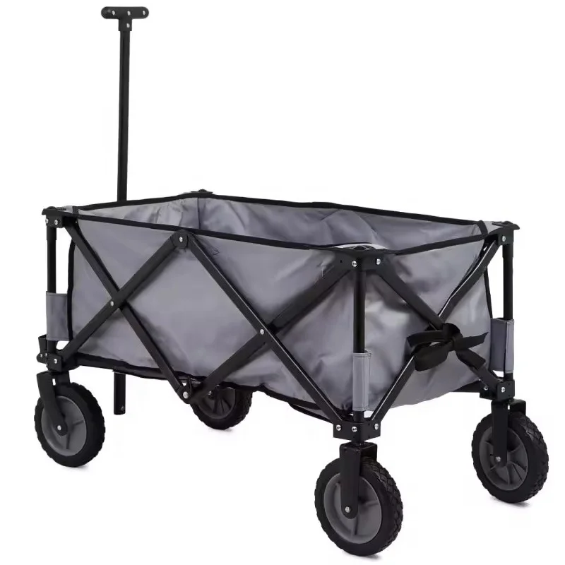 New 4 Wheels Picnic Beach Camping Foldable Wagon Cart Outdoor