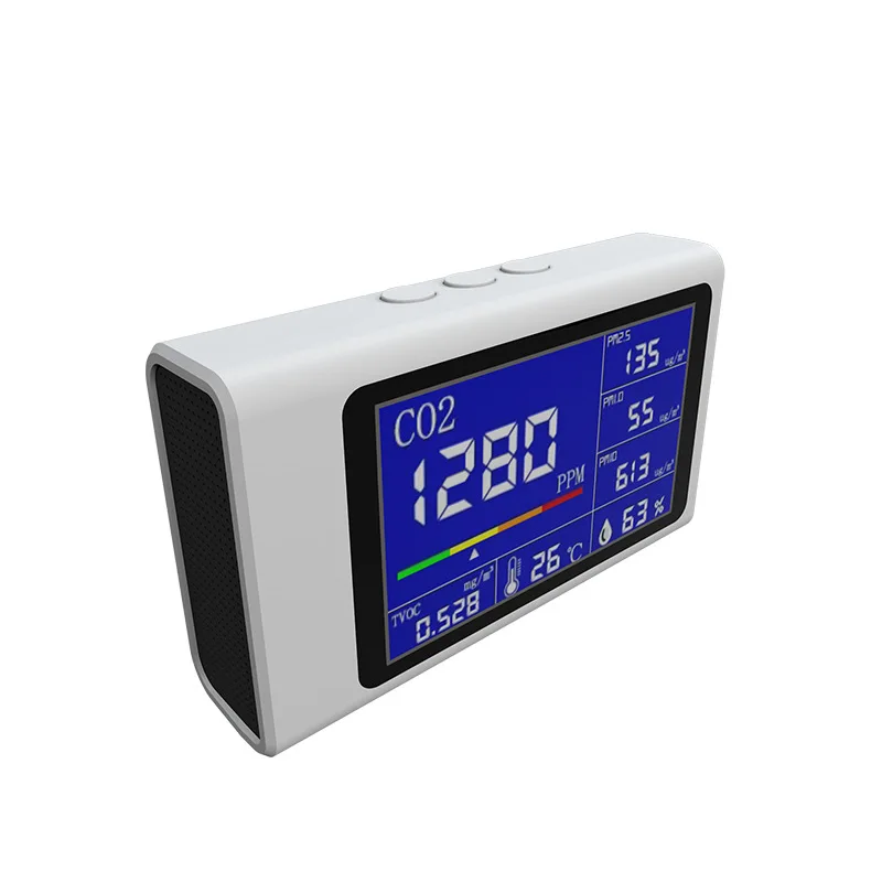 2023 Air Quality Monitor Analyzer Air Monitor For Real-Time Testing Air Pollution  PM2.5 CO2 TVOC USA
