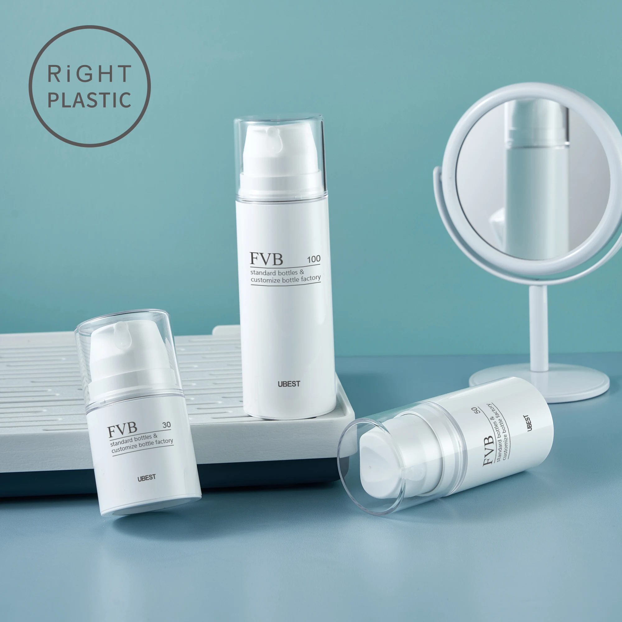 Excellent quality PCTG plastic airless lotion bottle for skin care 30ml 50ml 100ml