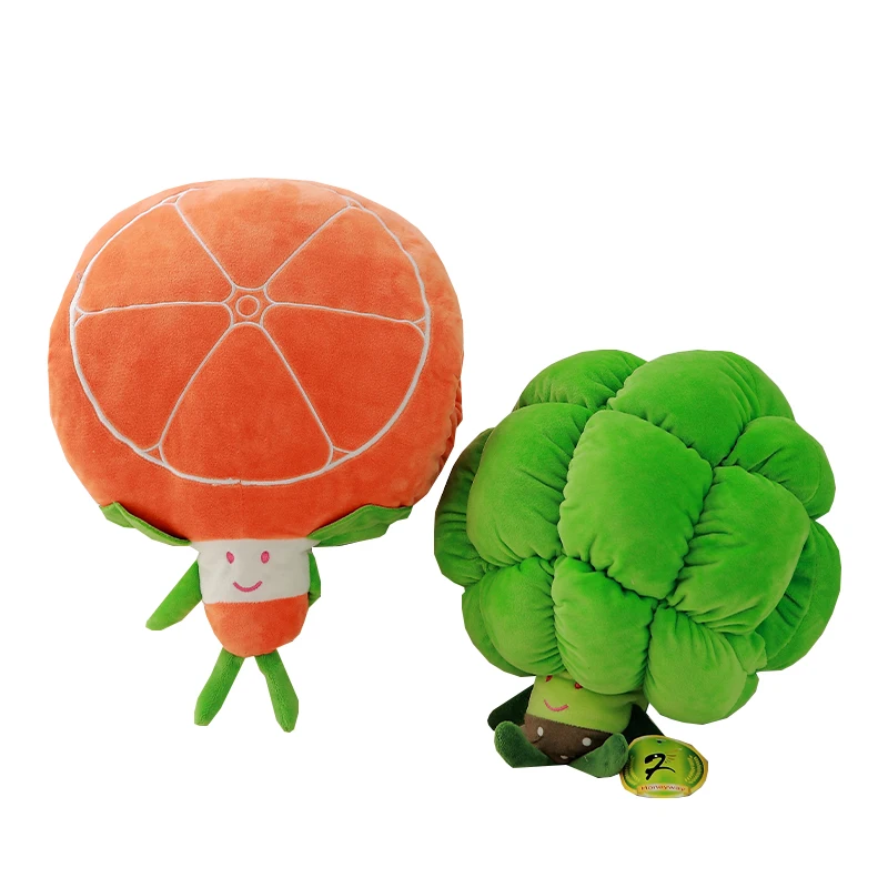 Custom Design Vegetable Shaped Hand Warmer Pillows Home Decor Throw Cute Fruit Plush Pillow