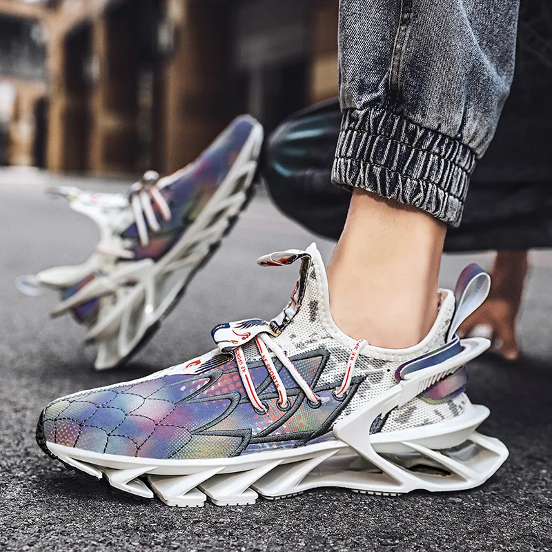 XRH Wholesale zapatos-de-hombr Light Basketball Running Sport Casual Custom Sneakers Trendy Fitness Walking Style Shoes For Men