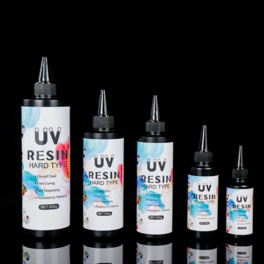 Transparent traceless uv resin hard glue liquid fast curing uv glue crack glass repairing