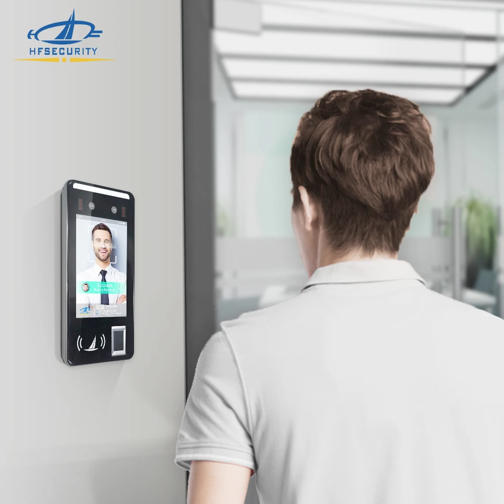 Android 4G Fingerprint Time Recording NFC Card Face Recognition Machine for School with SMS FR05 HFSecurity