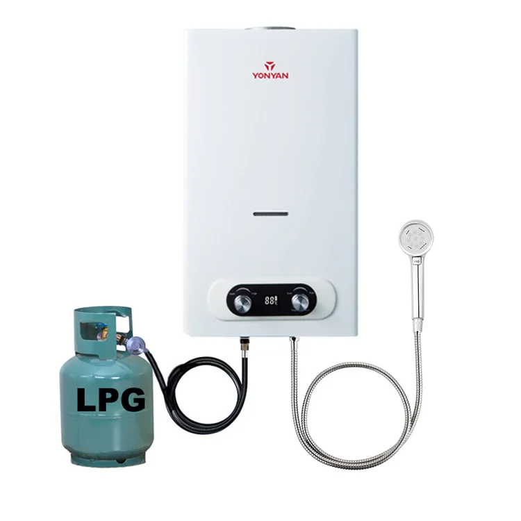 Wholesale Tankless Gas Water Heater Instantaneous Geyser Shower Bathroom Gas Instant Water Heaters