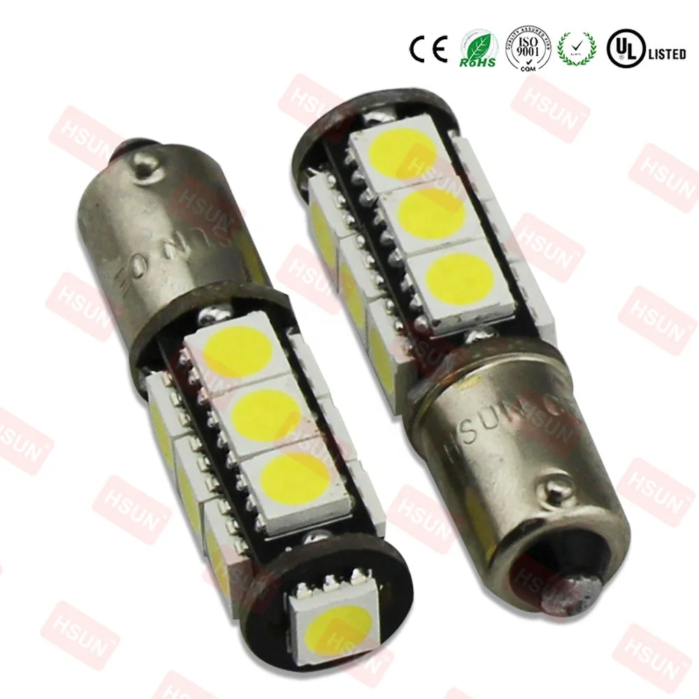 HSUN High quality h6w t4w ba9s car led bulb bax9s h6w bax9s auto led bulb t10 w5w bay9s led