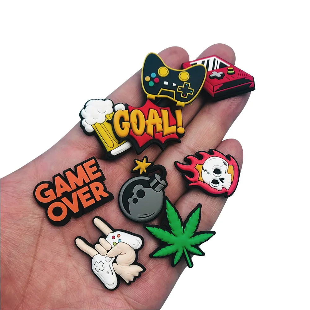 New Arrival Classic Cartoon shoe decoration Charms Wholesale Custom Mexican Clog PVC Shoe Decoration Charms