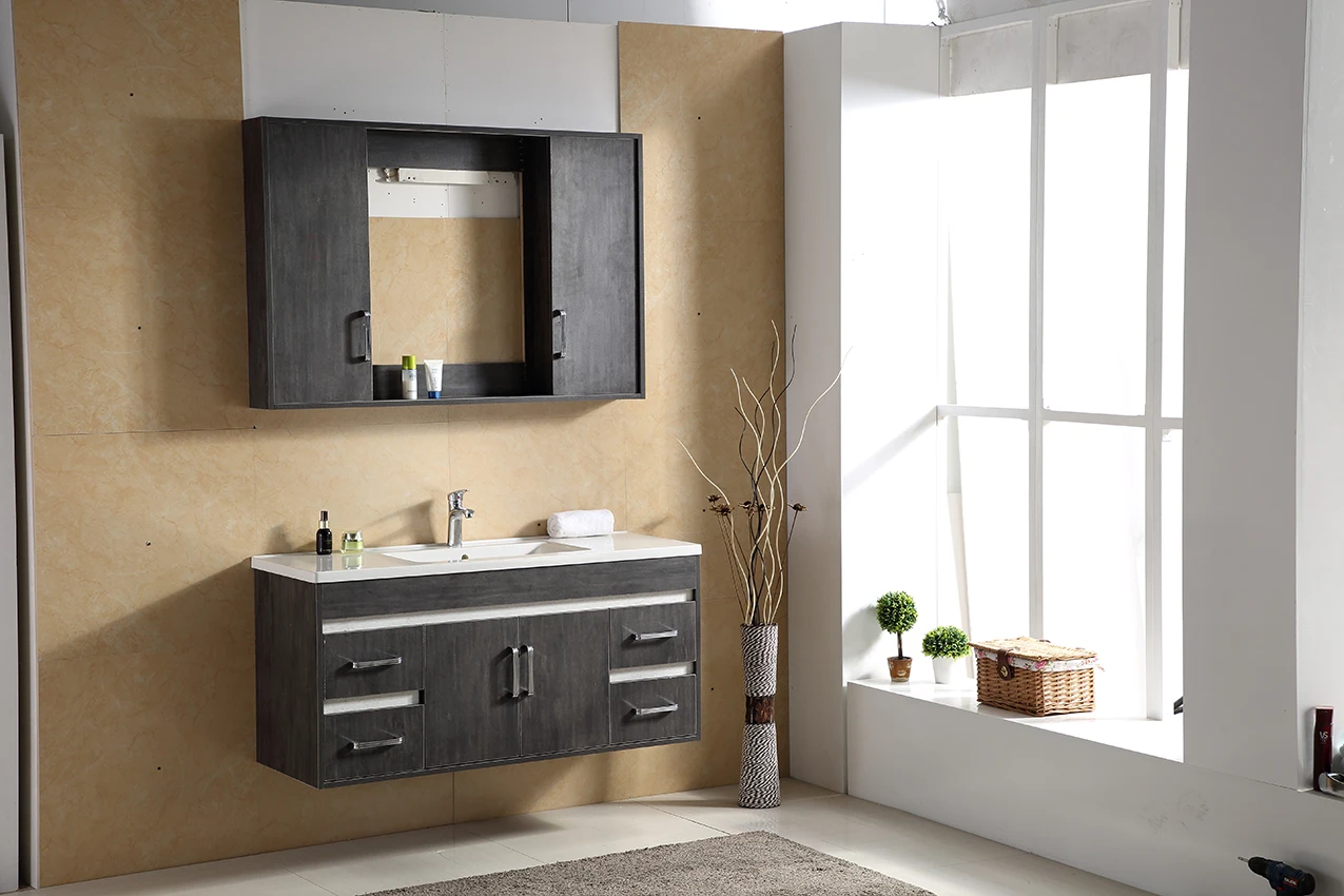 Hot sale black rv bathroom storage cabinet vanity makeup