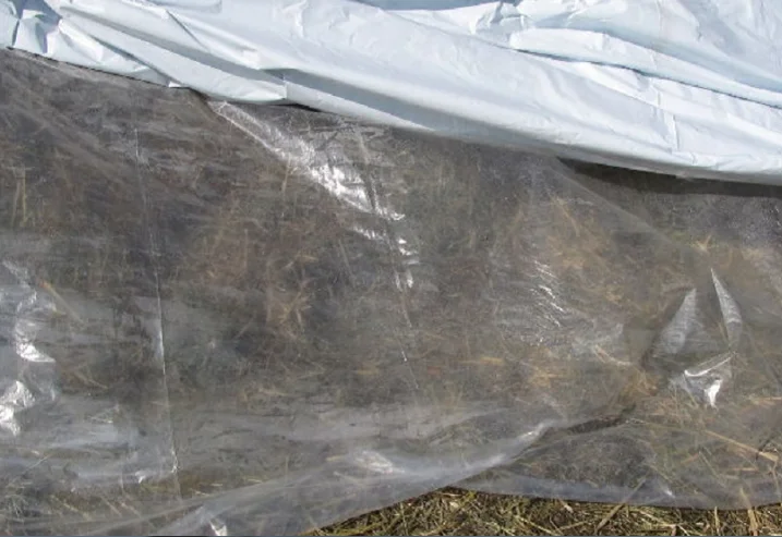 Polyethylene Silage Cover Panda Sheet Film Sheltering Trench Black and White silo film