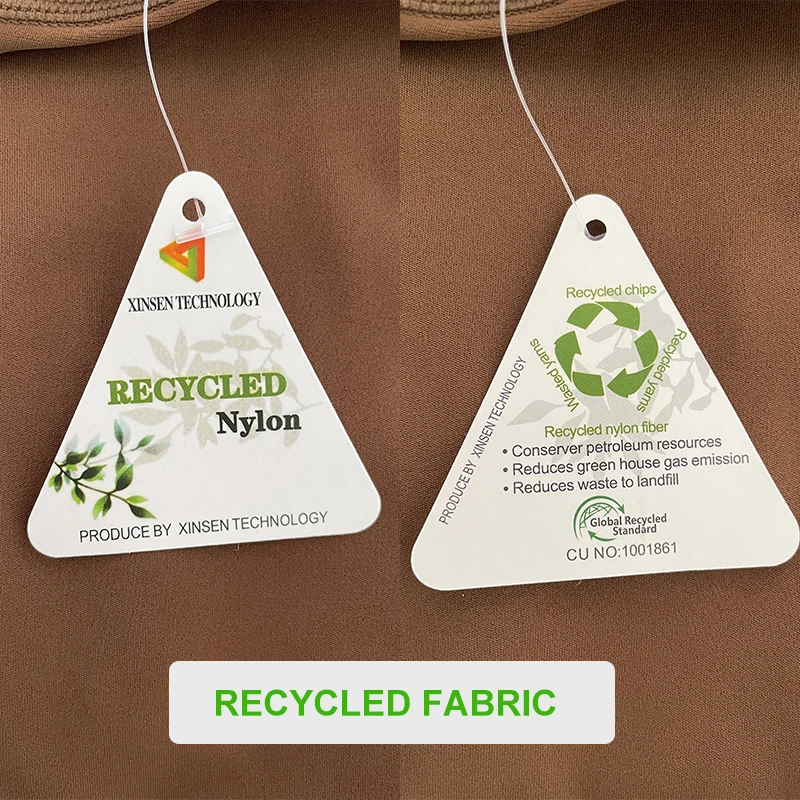 Unique Fitness Yoga Wear Sexy Strappy Back Recycled Nylon Sports Bra Custom